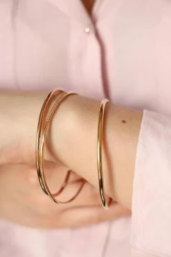 Bracelet Jonc Or rose