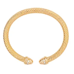 Bracelet Jonc Or rose Diamant