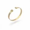 Bracelet jonc vintage 3 ors et diamants