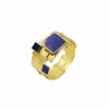 Bracelet lapis lazuli en or jaune
