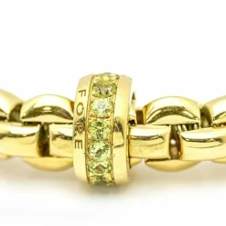 Bracelet élastique Or jaune Péridot