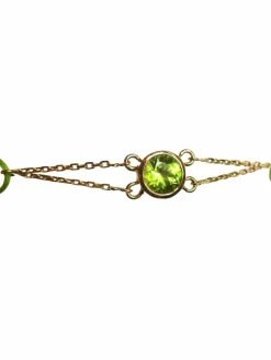 Bracelet "Les Petits Acrostiches" péridot