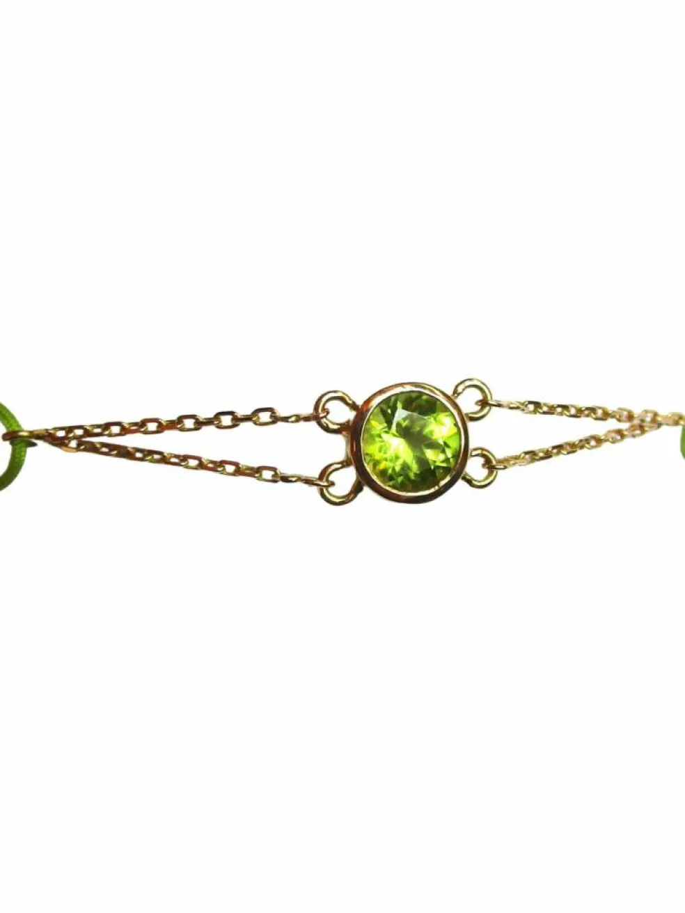 Bracelet "Les Petits Acrostiches" péridot