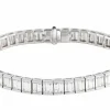 Bracelet ligne diamants baguette 8,37 carats