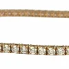 Bracelet ligne en or rose serti de 60 brillants