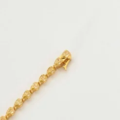 Bracelet Ligne or jaune et diamants jaunes