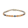 Bracelet ligne Saphirs de couleur