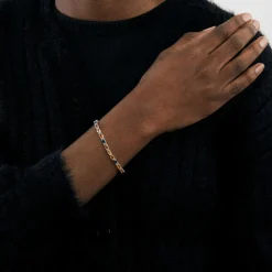 Bracelet ligne Saphirs de couleur