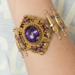 Bracelet émaillé époque victorienne