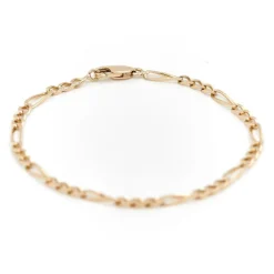 Bracelet Maille alternée Or jaune