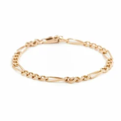 Bracelet Maille alternée Or jaune