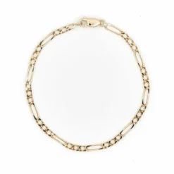 Bracelet Maille alternée Or jaune