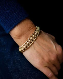 Bracelet Maille Américaine Or Rose