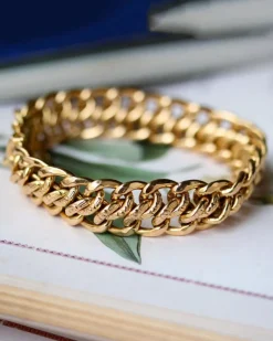 Bracelet Maille Américaine Or Rose