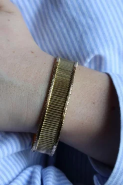 Bracelet Maille baguette Or jaune
