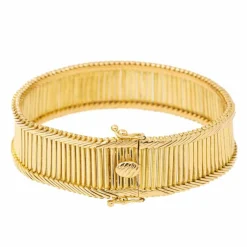 Bracelet Maille baguette Or jaune