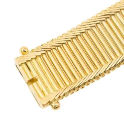 Bracelet Maille baguette Or jaune