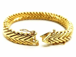 Bracelet Maille chevron Or jaune