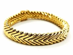 Bracelet Maille chevron Or jaune