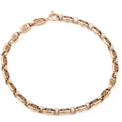 Bracelet Maille filigrane Or rose