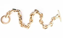Bracelet maille forçat or massif