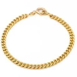 Bracelet Maille Gourmette Or jaune