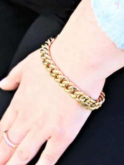 Bracelet Maille gourmette Or jaune