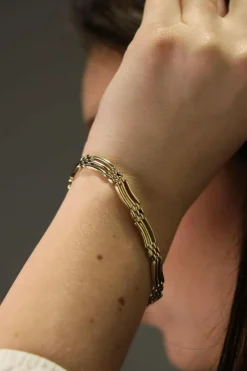 Bracelet Maille grain de riz Or jaune