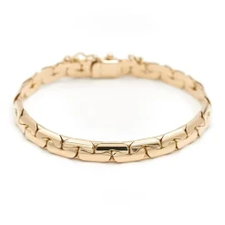 Bracelet Maille haricot Or jaune