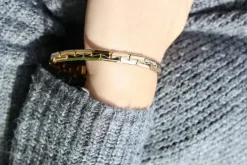 Bracelet Maille haricot Or jaune