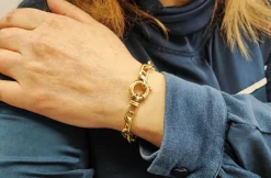 Bracelet maille marine Or jaune 18K