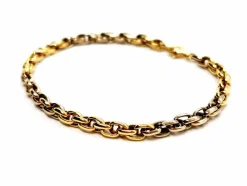 Bracelet Maille ovale Or jaune, Or blanc