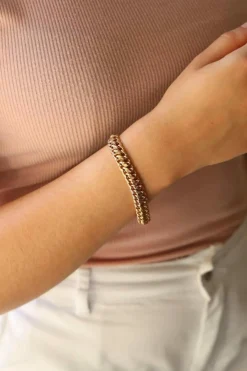 Bracelet Maille sorcière Or rose