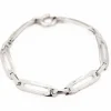Bracelet Maille souple Or blanc