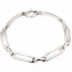 Bracelet Maille souple Or blanc