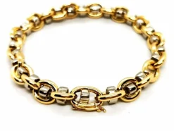 Bracelet Maille souple Or jaune, Or blanc
