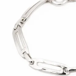 Bracelet Maille souple Or blanc
