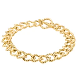 Bracelet Maille torsadée Or jaune