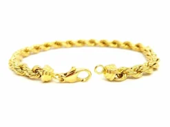 Bracelet Maille torsadée Or jaune