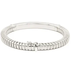 Bracelet Maille tubogas Or blanc