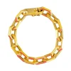 Bracelet mailles losanges en or jaune