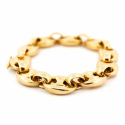 Bracelet maillons grains de café