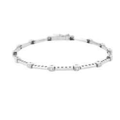 Bracelet maillons rectangulaires Diamants