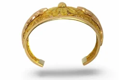 Bracelet Manchette 1950 or jaune