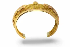 Bracelet Manchette 1950 or jaune