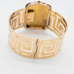 Bracelet manchette Hiéroglyphes émaillés Or jaune