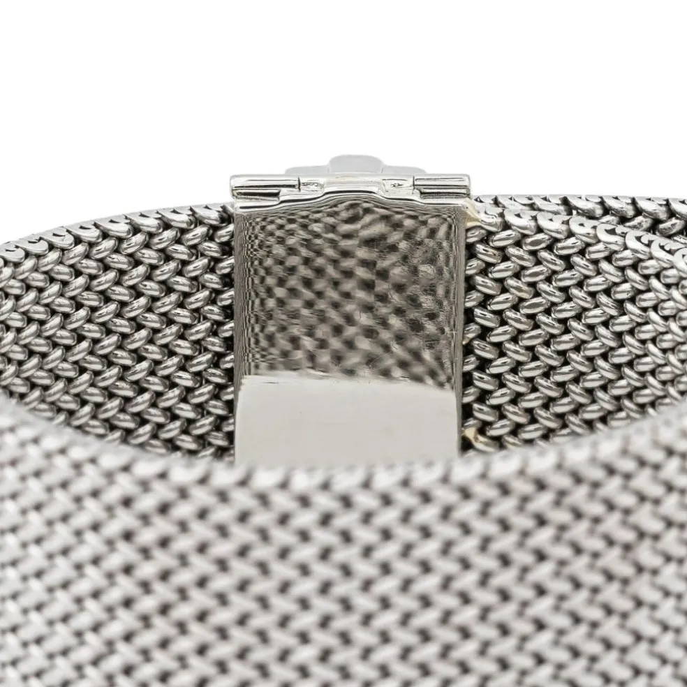 Bracelet Manchette Or blanc Diamant