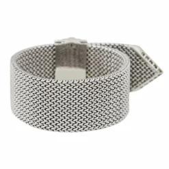 Bracelet Manchette Or blanc Diamant