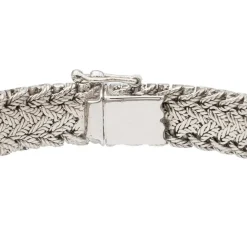 Bracelet Manchette Or blanc Diamant, Saphir