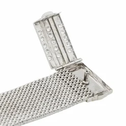 Bracelet Manchette Or blanc Diamant